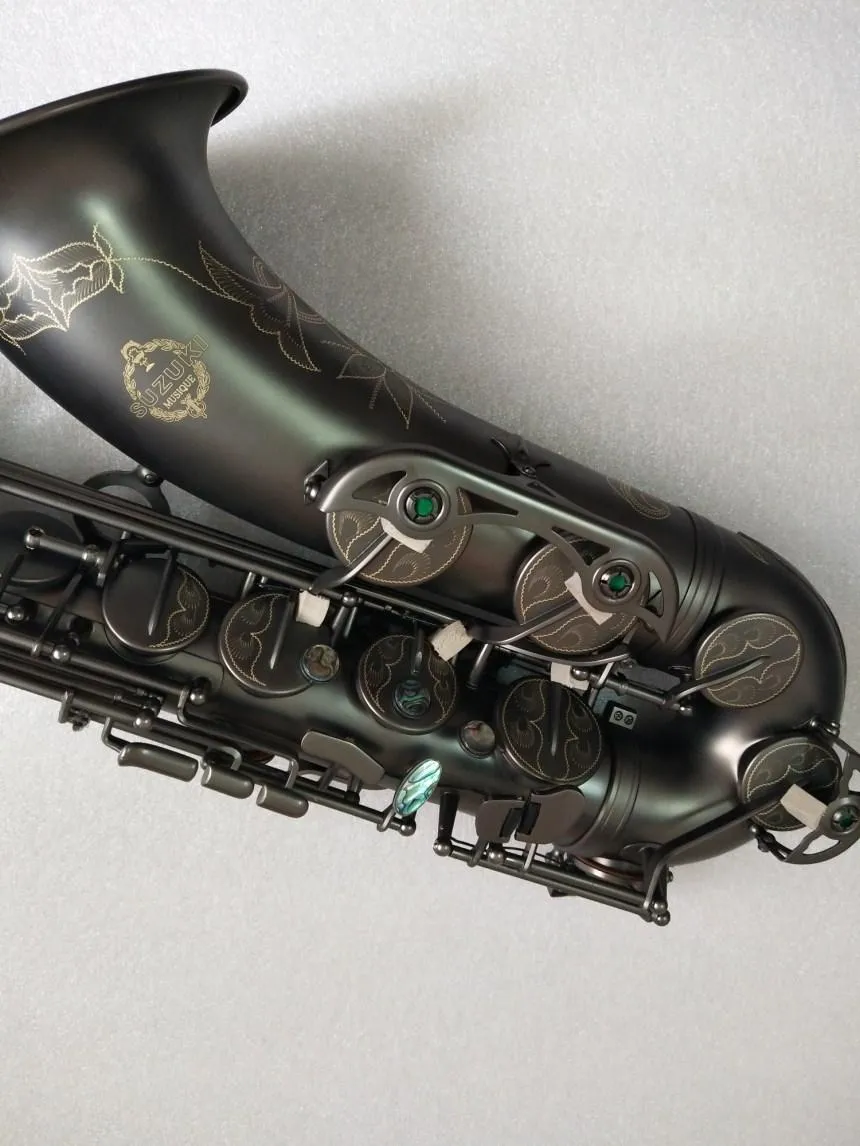 Japanese Suzuki Most Expensive Tenor Saxophone Professional Grade Bb Music Instrument In Black