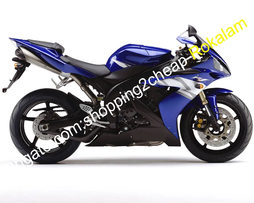 Moto Fairings For Yamaha YZF R1 YZF1000 04 05 06 YZFR1 2004-2006 Blue Black ABS Plastic Fairing Aftermarket Kit (Injection molding)