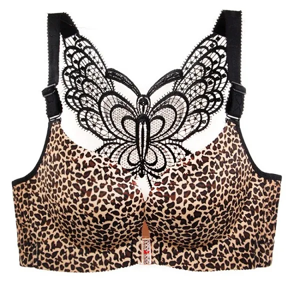 Sexy Butterfly Back Bra And Underwear With Enlarged Cups And Anti