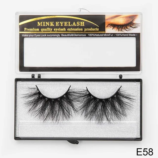 25mm Mink Cils 3D Eyelashes 100% Cruelty free Lashes Handmade Reusable Natural Eyelash False Lash Makeup