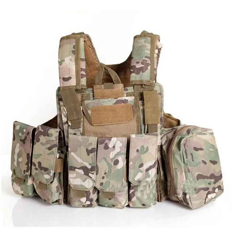 Tactical Molle Vest CIRAS Paintball Combat Releasable Armor Plate Carrier Strike Hunting MagPouch Rig Vest250m