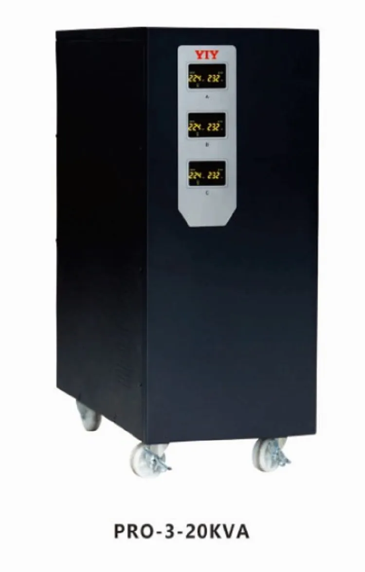 Pro-3-20KVA Yiy AC Automatic Voltage Regulator Stabilisator MCU Kontrollöverbelastning Pretektion/Färgglad skärm/i lager No Waiting/Servo Type