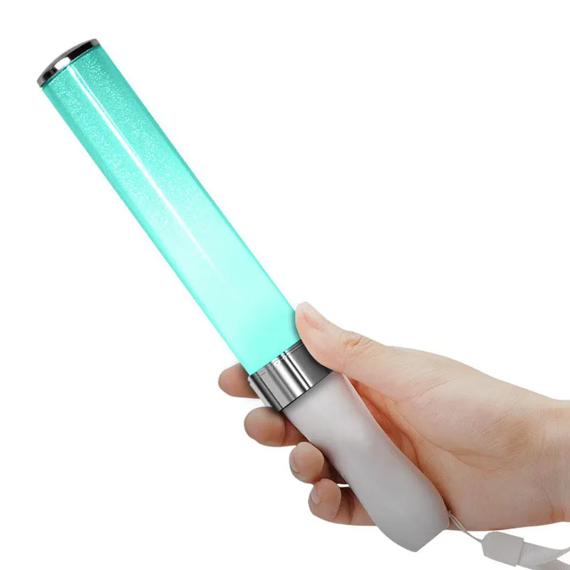 Led Light Up Stick 보컬 콘서트 글로우 스틱 이브닝 파티 용품 전자 조명 장난감 높은 밝기 15 색상 변경 가능