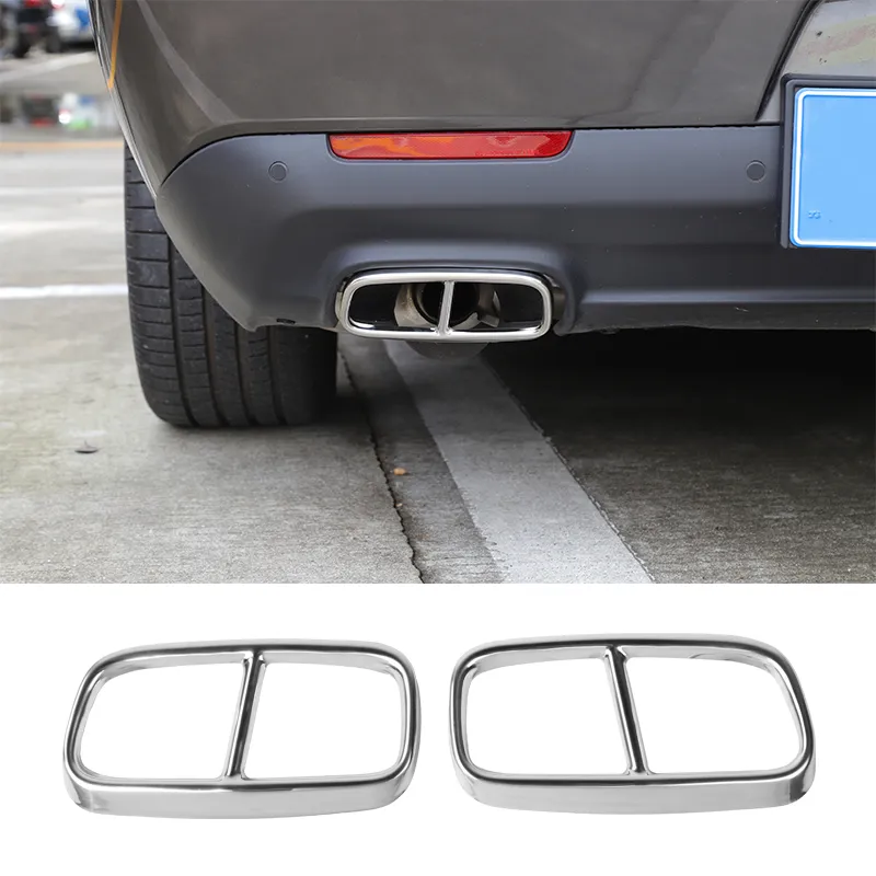 Telaio di rivestimento della copertura della gola della coda posteriore in acciaio inossidabile per Dodge Challenger 2015 UP Factory Outlet Accessori interni per auto