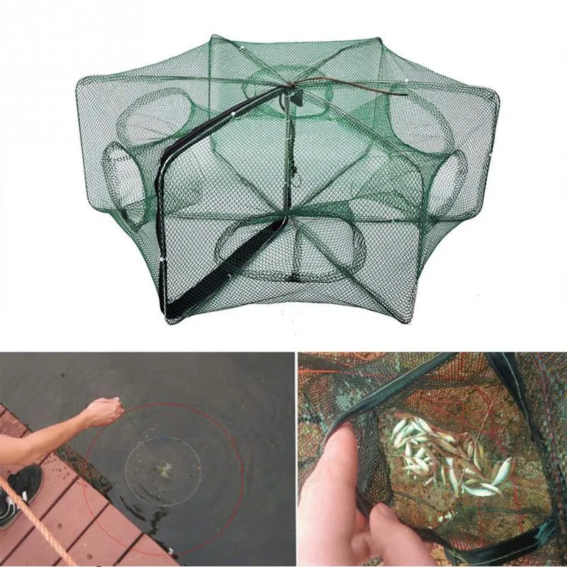 Folded Hexagon 6 Hole Nylon Fishing Shrimp Automatic Trap Net 8.7 in 22 cm Height from Dhgate Fishing Accessories - price 5.88 Folded Hexagon 6 Hole Nylon Fishing Shrimp Automatic Trap Net 8.7 in 22 cm Height from Dhgate Fishing Accessories - price 5.88