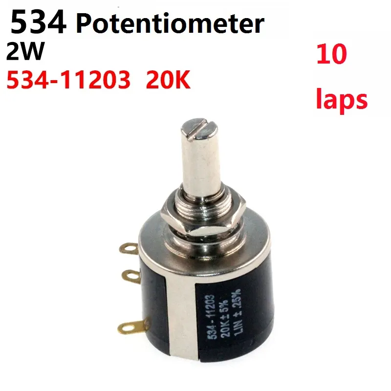 Precision Multi-Turn Wirewound Potentiometer 534-11203 534 20k 2W