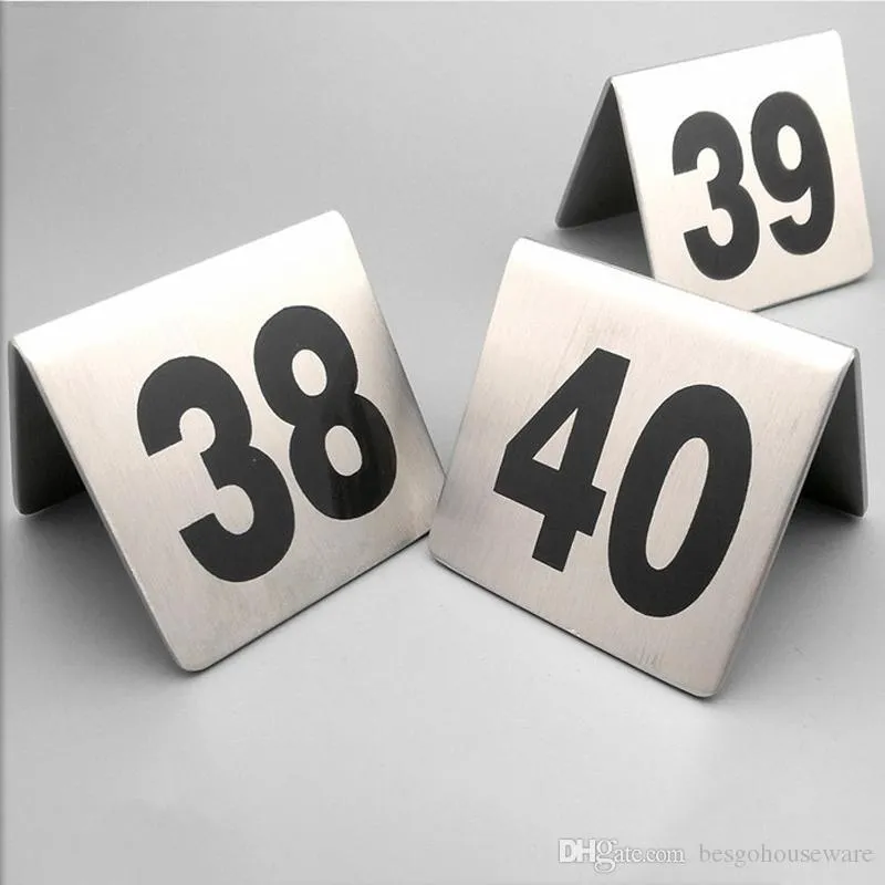 Numéros De Table En Acrylique Pour Restaurant - Chiffres En Relief - Lot De 25 Numéros (1-25) - Lavables, Réutilisables