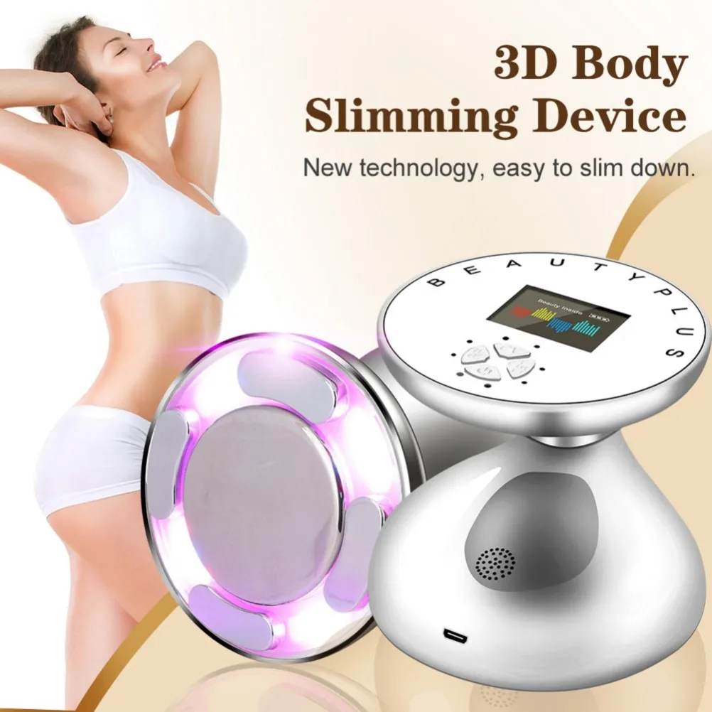 Handheld 40khz Ultrasone Cavitatie Machine Home Gebruik Lichaam Afslanken Vorm Schoonheid Device Cellulitis Fat Removal Ultra Sound Wave