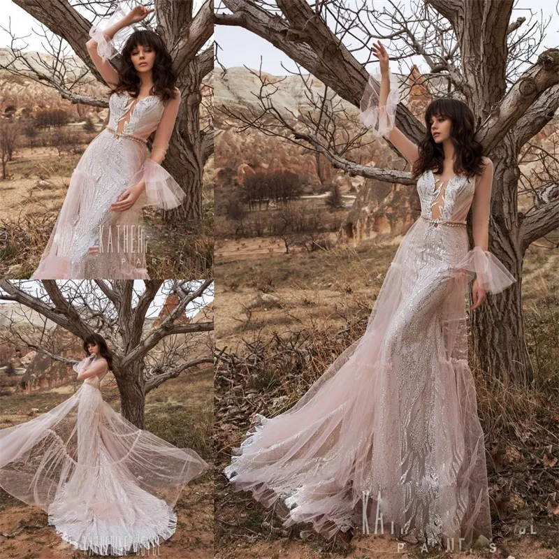 romantic bohemian wedding dresses