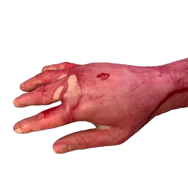 Hallowen Quebrado Pé Handmaded Decorativo Criativo Sangue Quebrado Mão Separada Mão Sangrenta para o Dia Das Bruxas Partido homens