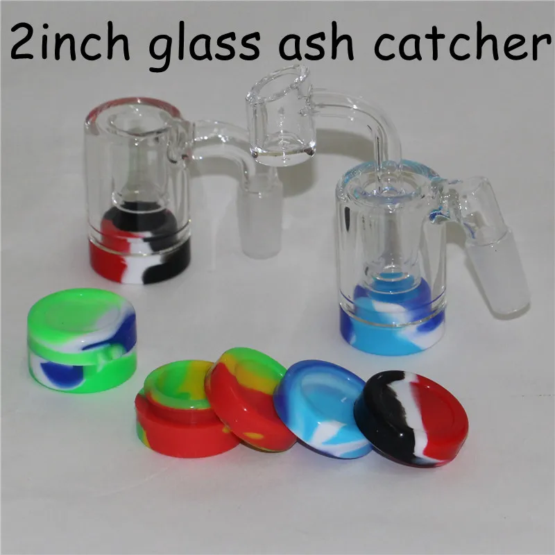 Glas Bong Ash Catchers 14mm 18mm Tjock Pyrex Rökning Bubbler Ashcatcher 45 90 grader Ashcatchers Vattenrör