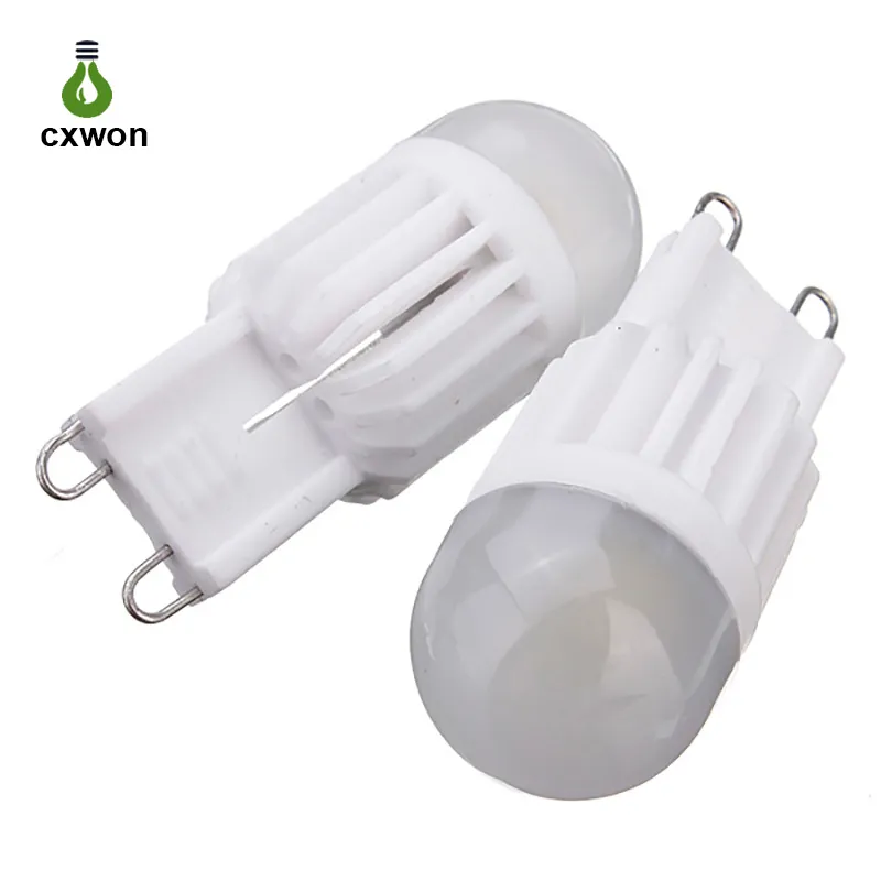 Ampoule LED G9 3W 260LM SMD2835 AC110V 220V, ampoule de lustre en céramique à intensité variable 360 ° G9