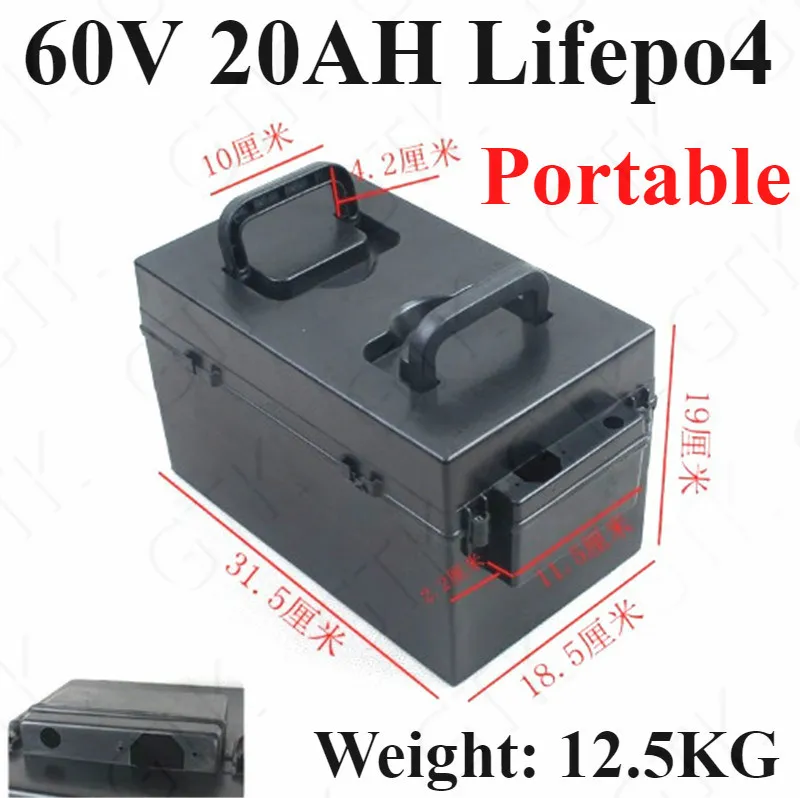 New Customization Lifepo4 60V 20ah Battery 60V Waterproof +3A Charger For  1800w Electric Tricycle Inverter From Liuzedonggggg, $509.25
