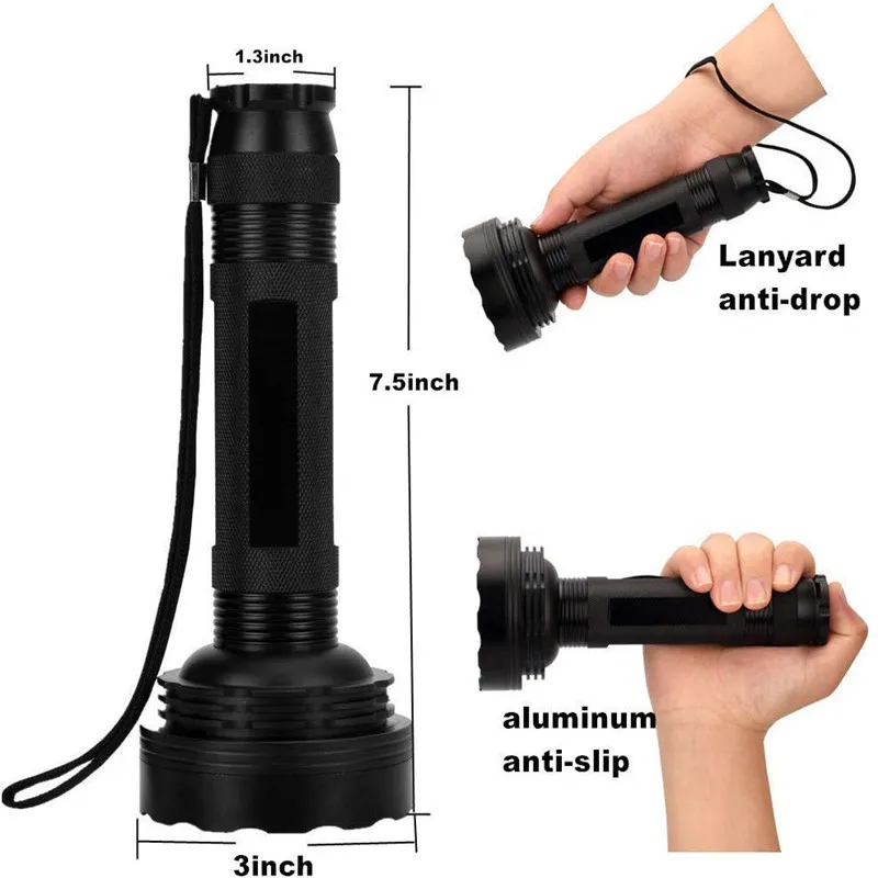 BLACKLIGHT torcia a luce nera LED UV torcia a luce nera lampada ultravioletta per ambra