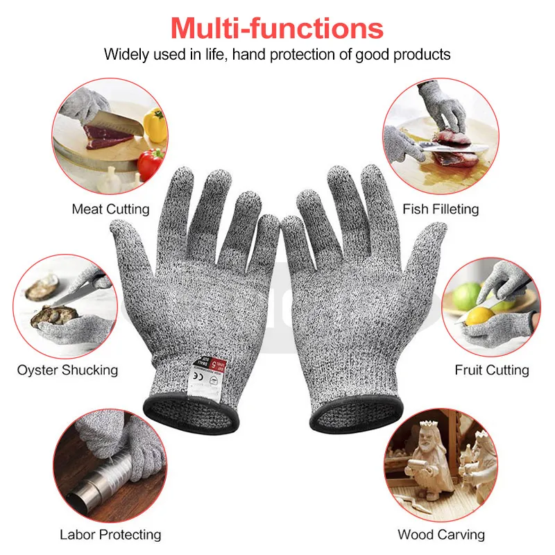 Multi Function Anti Cut Gloves Cut Proof Stab Resistant Stainless