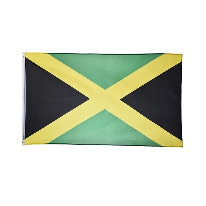 Giamaica-bandiera 3x5 150x90cm Personalizzato da appendere Nazionale Tutti i paesi Poliestere stampato digitale, Spedizione gratuita, Supporto Drop Shipping