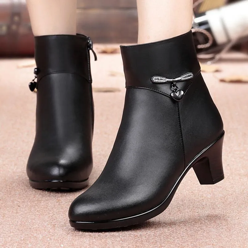 Hot Sale-boots large size women fashion shoes Warm and comfortable wool boots plus velvet snow women