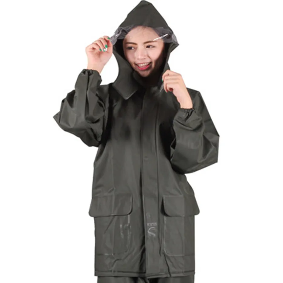 Outdoor Motorrad Damen Regenmantel Jacke Poncho Wandern Abdeckung Regen Mantel Männer Anzug Mit Kapuze Getriebe Wasserdichte Capa De Chuva R5C160