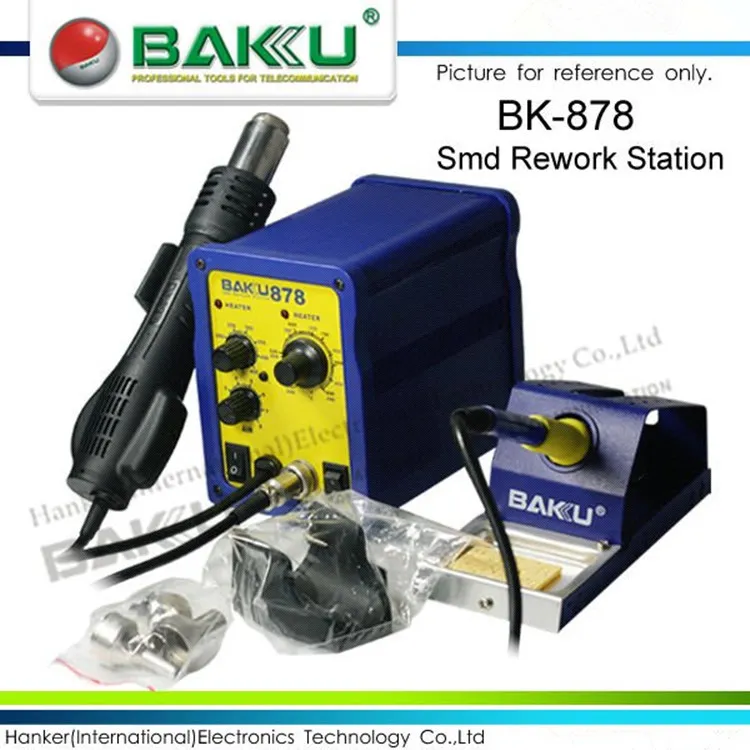 Bakool BK-878L 2-in-1 Digital Display Hot Air Gun Soldering Station Soldering Iron Parts Welding Station Maintenance Tool