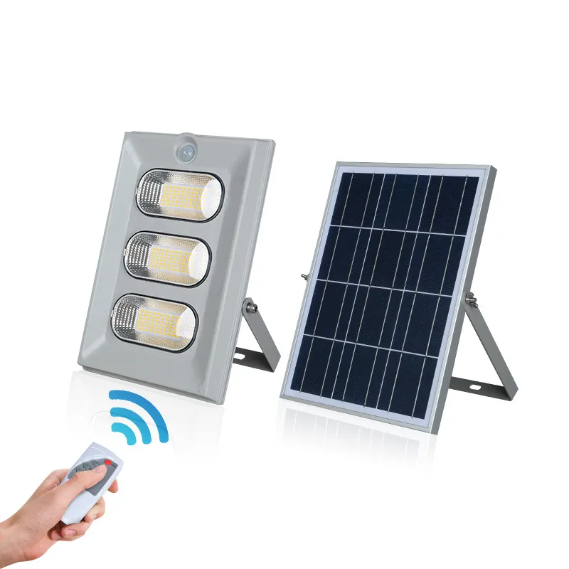 Schijnwerpers Solar LED Outdoor Lighting 50W 100W 150W Flood Light Waterdichte IP67 Tuinlichten met afstandsbediening