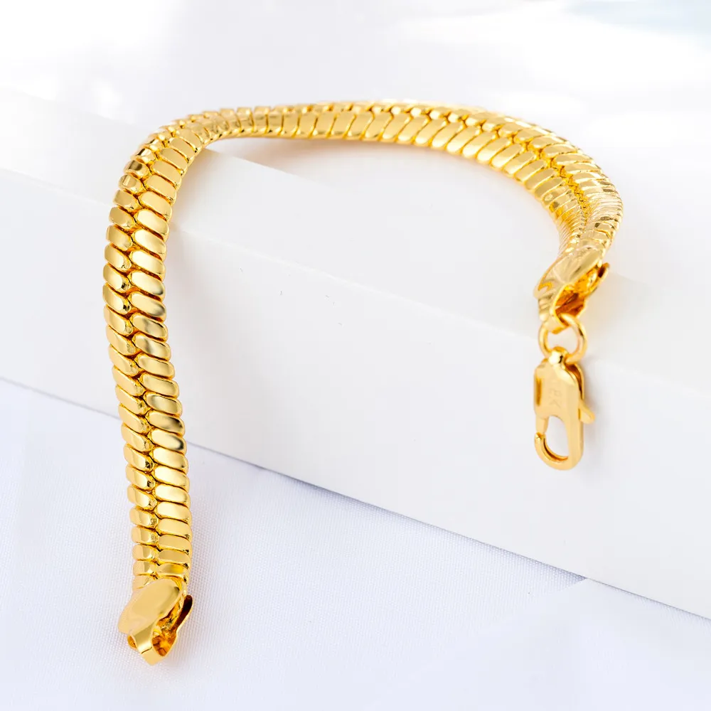 24k Gold Cuban Link Bracelet — YINCITY GOLD