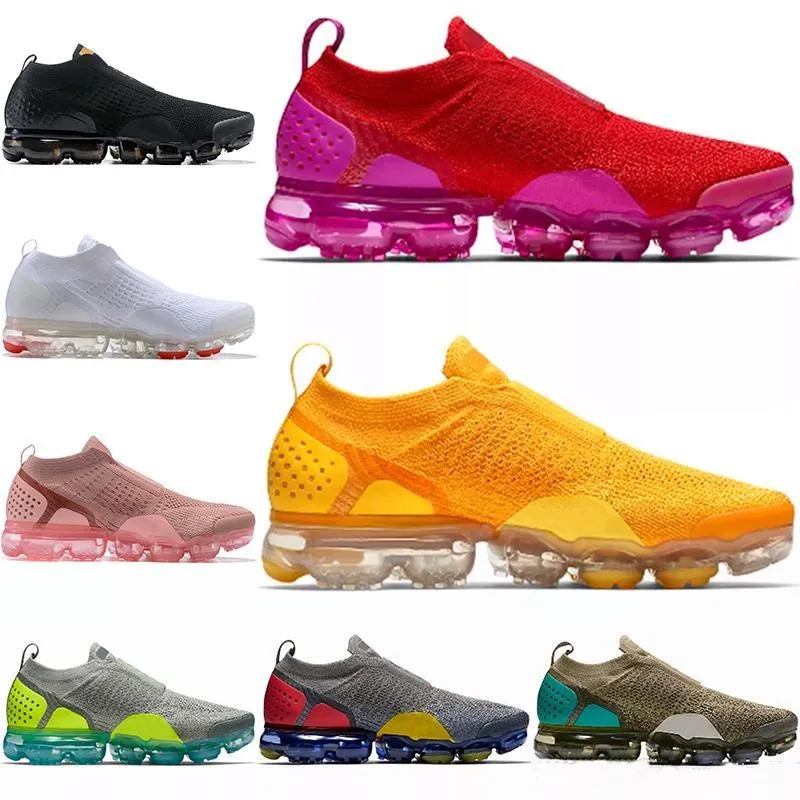 vapormax vapor max air 2018 Kısaltma Moc 2 Laceless Sprite 2.0 Koşu Ayakkabı Tasarımcısı FK Erkek Kadın Sneakers Fly Bayan Spor Chaussures Eğitmenler Ayakkabı