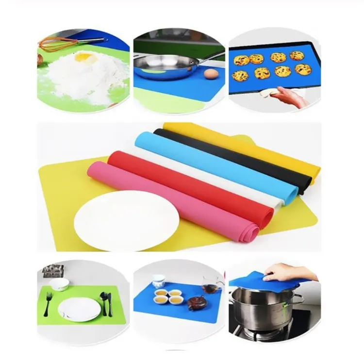 40x30CM Silicone Baking Mat Multifunction Baking Liner Kids Placemat Oven Mat Heat Insulation Pad Cooking Tools