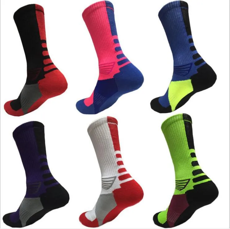 Terry Towel Bottom Socks Elite Basketball Socks USA Professional Sports Socks Athletic Football Sock Thickened Breathable Run Hoisery C6479