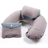 U Shape Pillow Cushion PVC Soft Inflatable Neck Blow Up Pill...