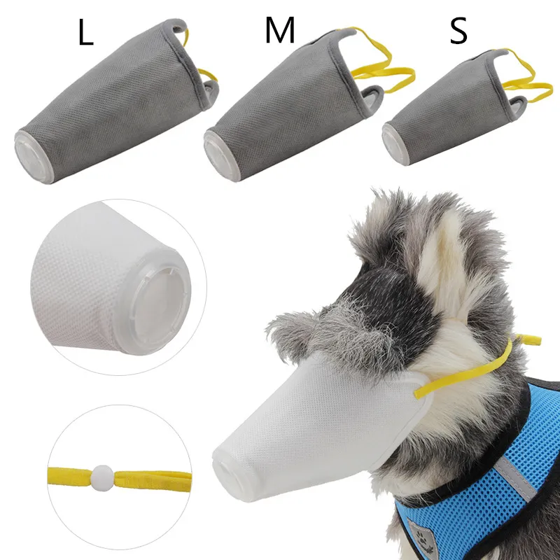 Pet Dog Face Mouth Mask 3 Layers Bacteria Proof Masks Respirator Gas