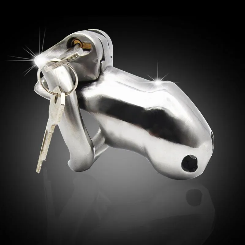 316L Stainless steel Male Chastity Device,Small Size Cock Cage,Virginity Lock,Penis Lock,Arc-shaped Cock Ring,Chastity Belt Sex toy