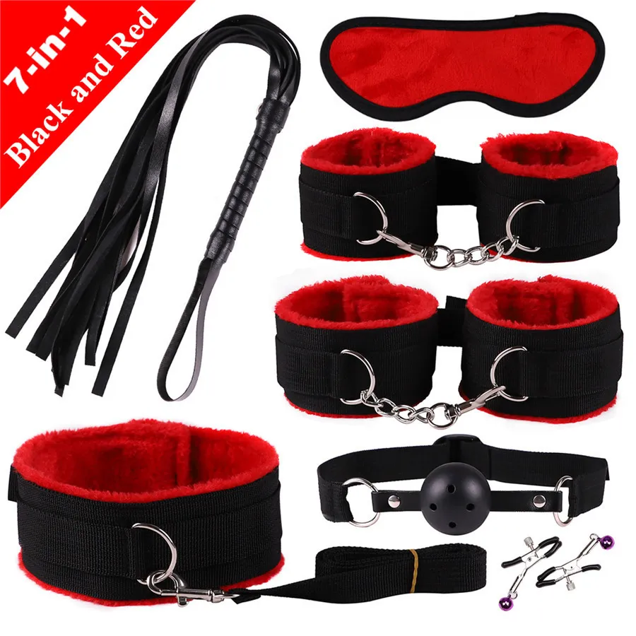 7 In 1 Bondage Set Fetish Restraint Gear For Couples Adults_voghion.com