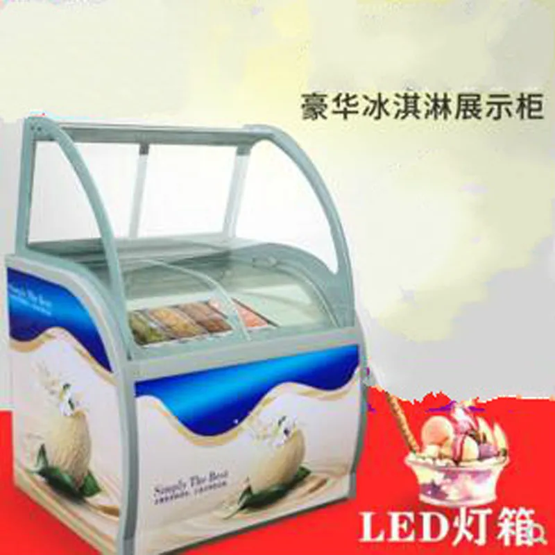 240W Hard Ice Cream Showcase ice cream dispaly cabinet commercial showcase freezer