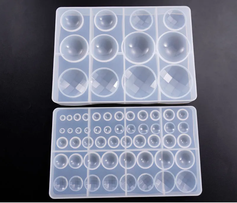 Runde Edelstein-Silikonform, Anhänger, Edelstein-Schnittgesicht, runde Edelsteine, Epoxidharz-Form, Wachs, Polymer-Ton-Formen, DIY-Handwerk