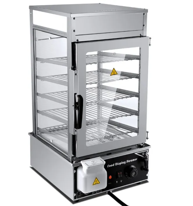 Winye Rvs Bun Steamer Machine 5 Layer Food Display Heat Conservation Cabinet LLFA