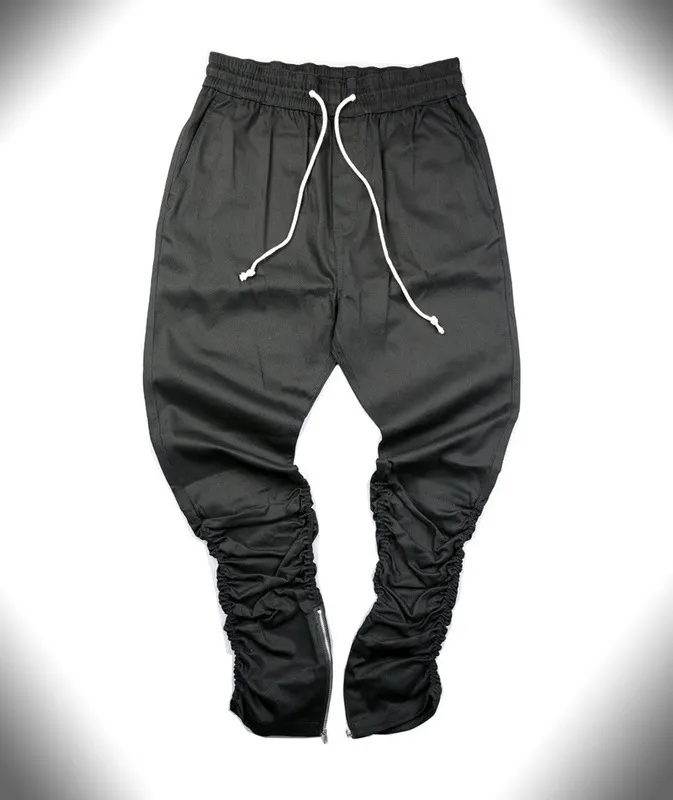 Hip hop sales zipper joggers