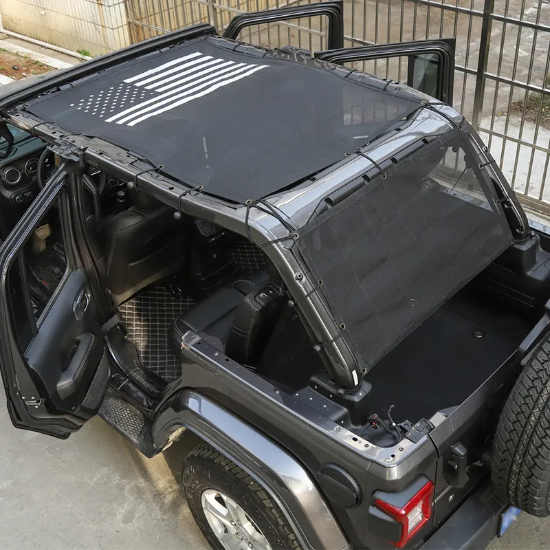 Honutige Auto-Dachnetz für Jeep-Wrangler-JK 07–18, Netz-Cargo-Netz, bequem,  elastisch, Autodach-Hängematte oben, strapazierfähiges Oxford-Gewebe,  wasserdicht: : Auto & Motorrad