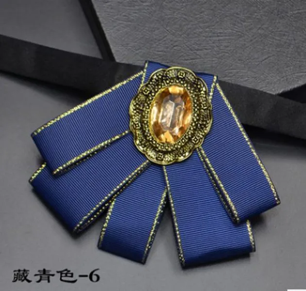 10 Color Formal Men Ribbon Double-Layer Collar Flower With Crystal Decoration Man Wedding Groom Ribbon Bow Tie Necktie283H