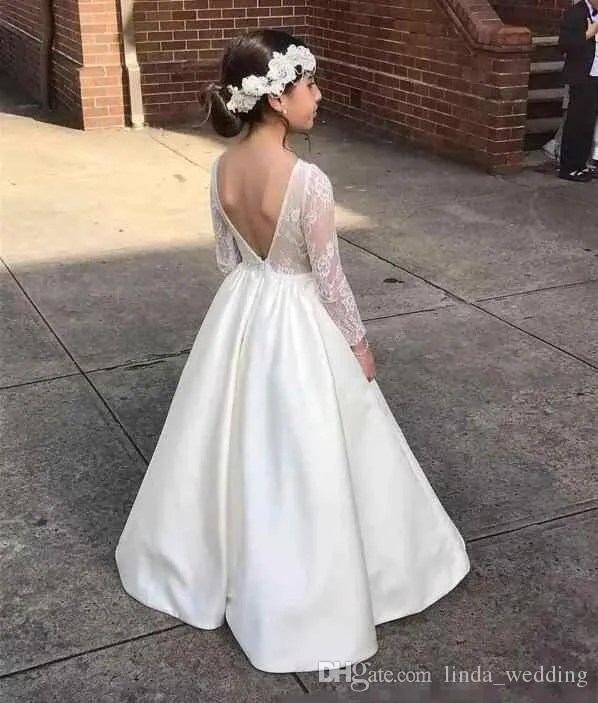 white long sleeve one shoulder dress Unique One Shoulder Long Sleeves Satin Mermaid Wedding Dress QW0923 US14 / White