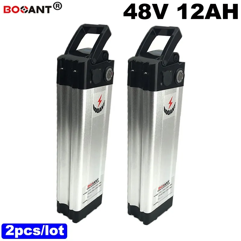 2 stks / partij 48v 12AH elektrische fiets lithium ion batterij pack 18650 voor BAFANG BBSHD 500W 1000W motor EBIKE batterij 48v gratis verzending