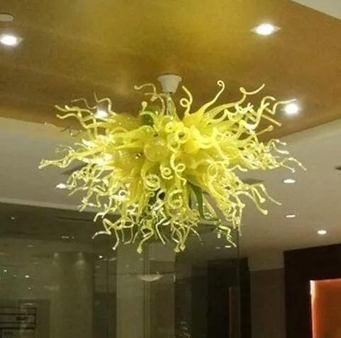 Customized Lamp Modern LED Chandeliers Home Decor Green Chandelier Lighting Hand Blown Murano Glass Romantic Pendant Lamps