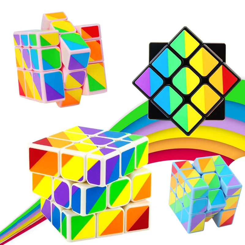 Niezrównana Magic Cube Puzzle Gra Zabawki Dorosłych i Dzieci Kolorowe Uczenie Prezenty Edukacyjne Magico Cubo Toy 3x3x3