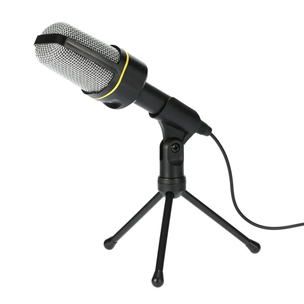 Professional USB Condenser Microphone Studio Sound Microphones Recording Tripod for KTV Karaoke Laptop PC Desktop Computer