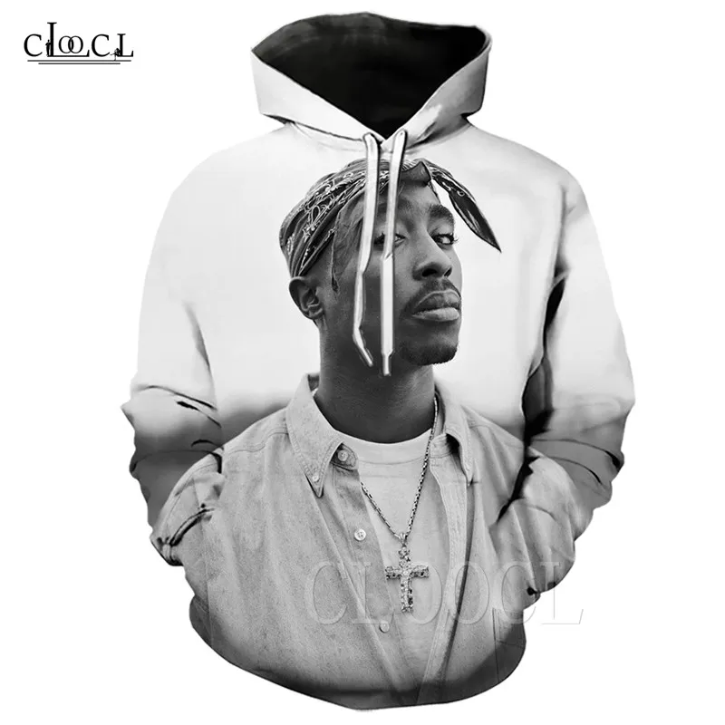 Mens Hoodies Sweatshirts 2Pac Hoodie Men Women Autumn Winter