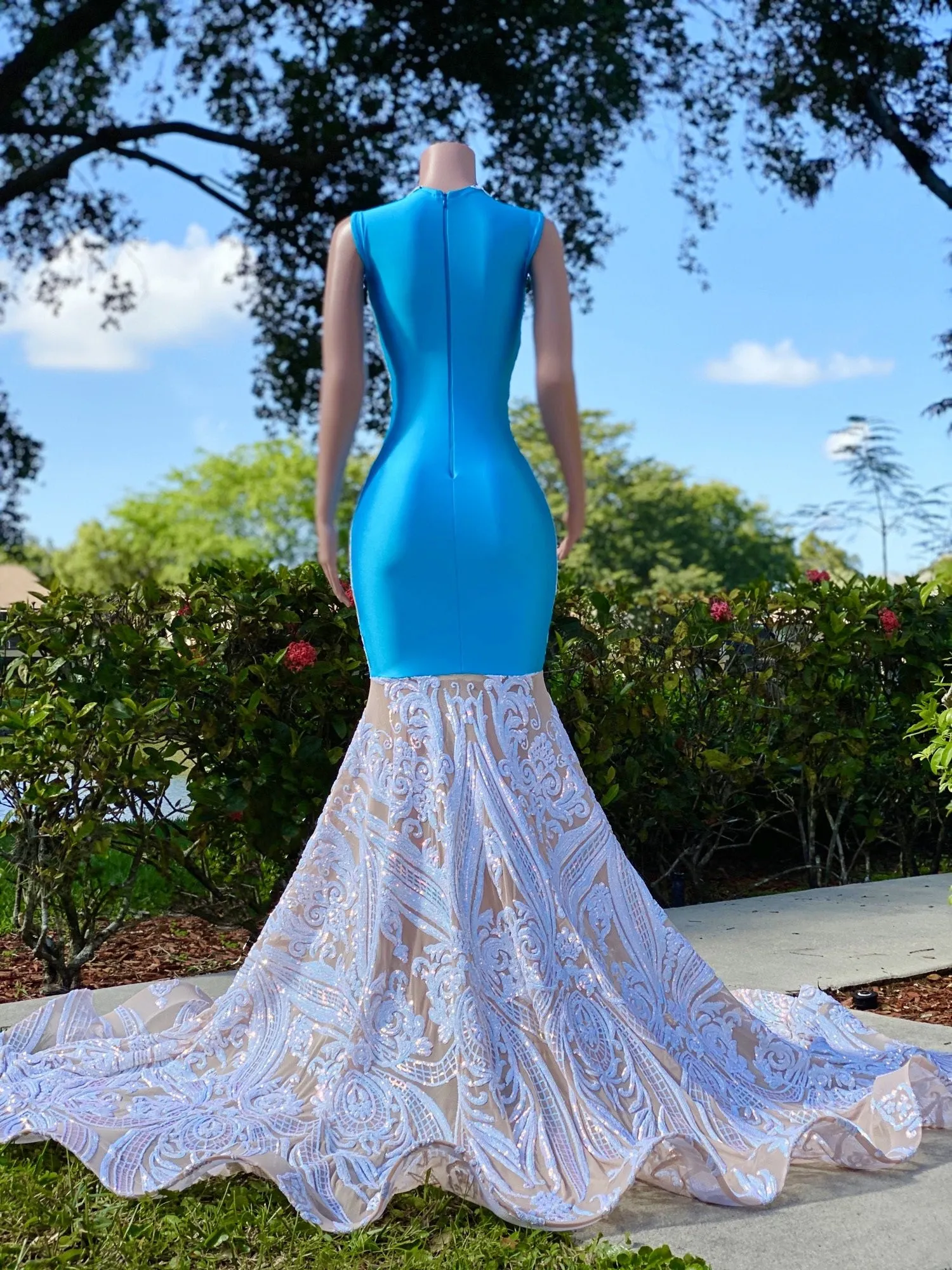 chinese dress ladies Tube Mermaid Maxi Prom Dress Sewing Pattern – Patterns For Less main image 0
