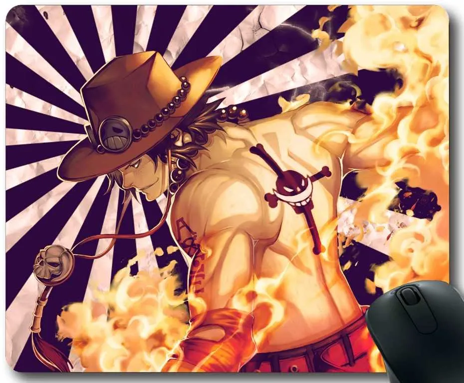 One Piece Portgas D Ace Mouse Pad 8.6 × 7 in Anime Gaming Mouse