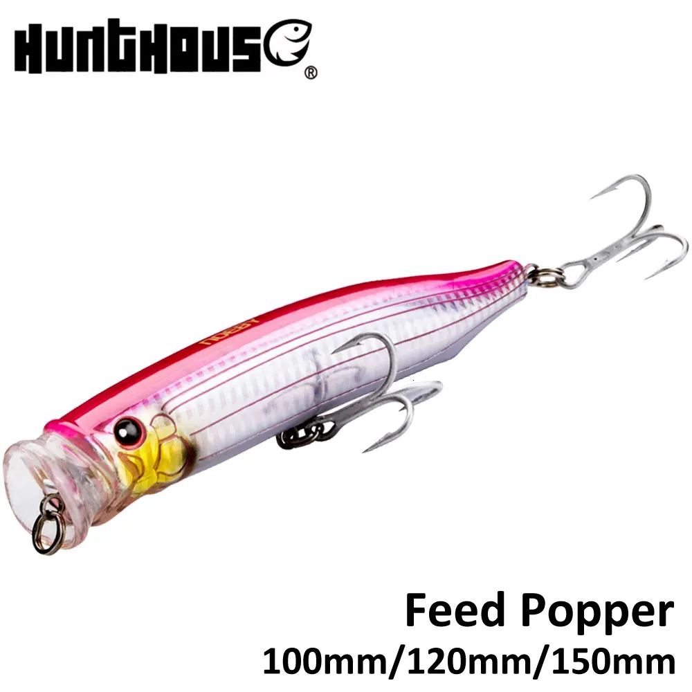 Noeby Feed Popper Fishing Lure ABS Plastic 100mm 19.5g 120mm 29g
