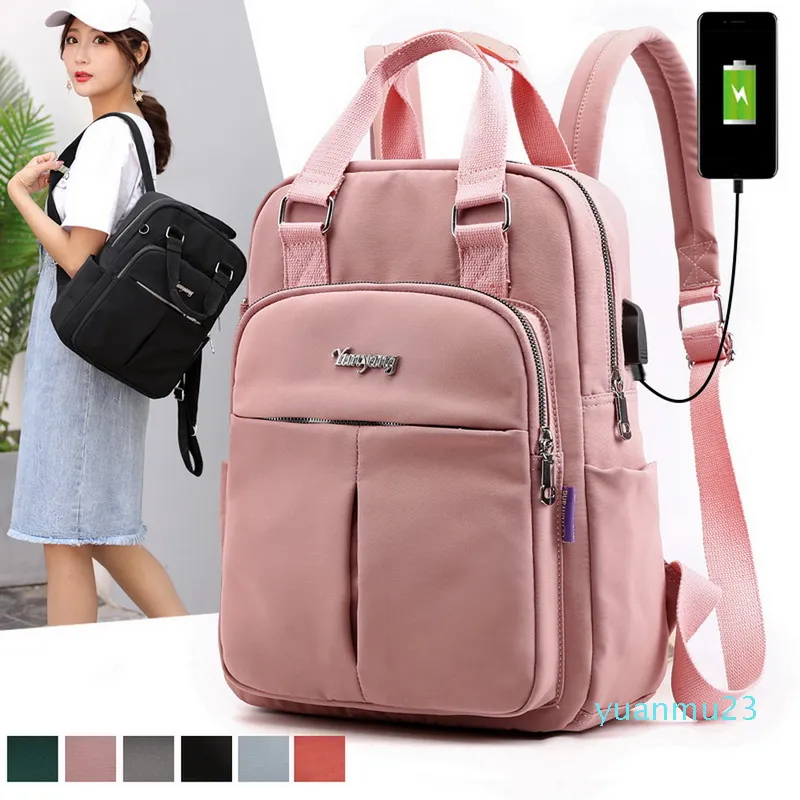 Diseñador Mujeres Grande Bolsas De Viaje Nuevo Diseñador De Moda Colegio De Estudiante Mochilas Para Mujer Multi Bolsillos De € | DHgate