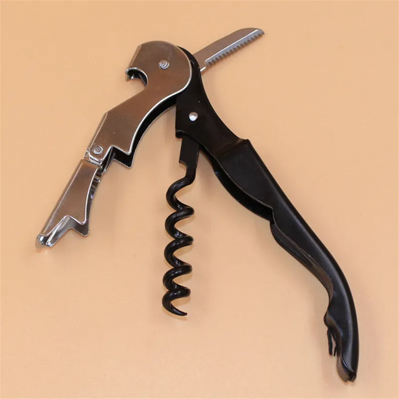 High Quality Waiter Wine Tool Beer Bottle Opener Sea Horse Corkscrew Knife Pulltap Double Hinged