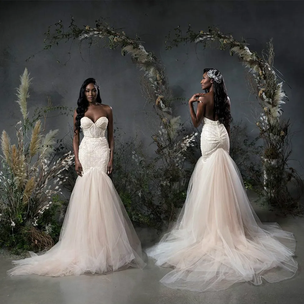 Sweetheart Sexy Bride Gown Backless Mermaid Dress Wedding Dresses vestidos de novia main image 1